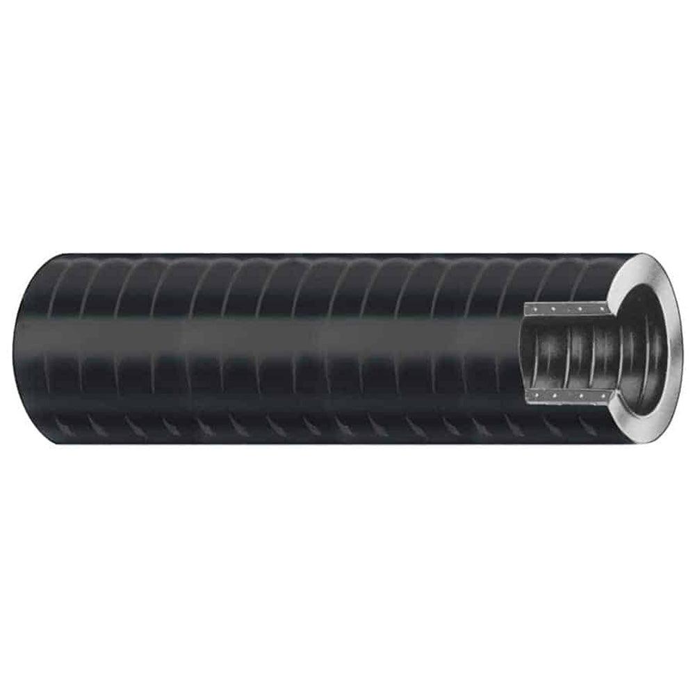 Trident Marine 1-1/2" x 50' VAC XHD Bilge & Live Well Hose - Hard PVC Helix - Black - Kesper Supply