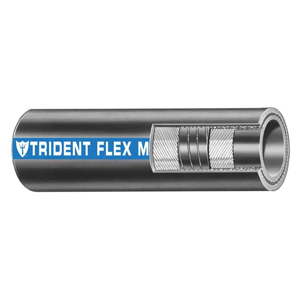 Trident Marine 3/4" x 50' Coil Flex Marine Wet Exhaust & Water Hose - Black - Kesper Supply