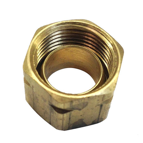 Uflex Brass Compression Nut w/Sleeve #61CA-6 - Kesper Supply