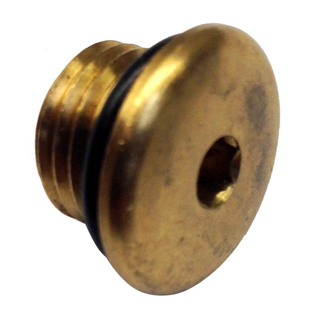 Uflex Brass Plug w/O-Ring for Pumps - Kesper Supply