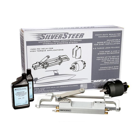 Uflex SilverSteer 2.0 High-Performance Front Mount Outboard Hydraulic Steering System - 1500PSI FM V2 - Kesper Supply