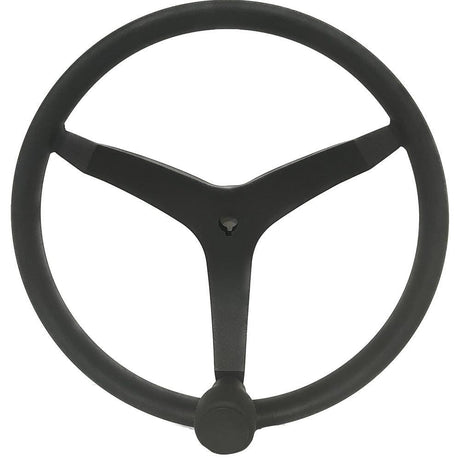 Uflex - V46 - 13.5" Stainless Steel Steering Wheel w/Speed Knob - Black - Kesper Supply