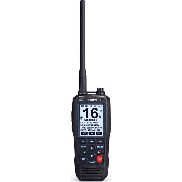 Uniden MHS335BT Handheld VHF Radio w/GPS & Bluetooth - Kesper Supply