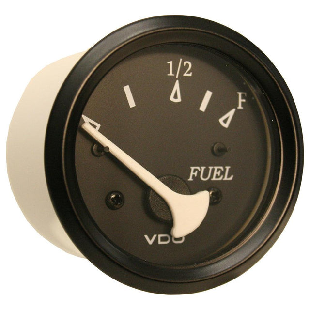 VDO Cockpit Marine 52mm (2-1/16") Fuel Level Gauge - Black Dial/Bezel - Kesper Supply