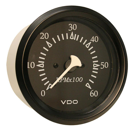 VDO Cockpit Marine 85mm (3-3/8") Sterndrive Tachometer - Black Dial/Bezel - Kesper Supply