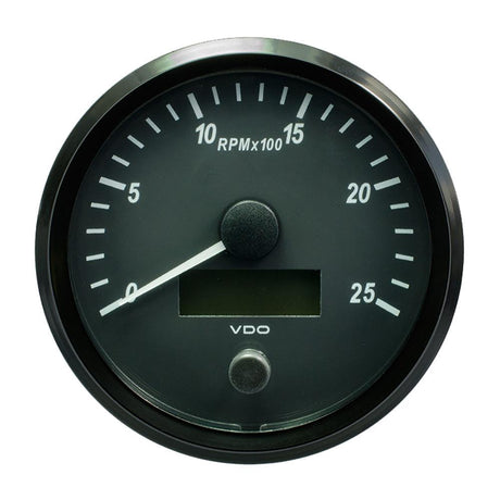 VDO SingleViu 100mm (4") Tachometer - 2500 RPM - Kesper Supply