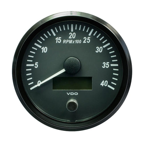 VDO SingleViu 100mm (4") Tachometer - 4000 RPM - Kesper Supply