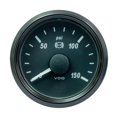 VDO SingleViu 52mm (2-1/16") Brake Pressure Gauge - 150 PSI - 0-180 Ohm - Kesper Supply