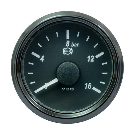 VDO SingleViu 52mm (2-1/16") Brake Pressure Gauge - 16 Bar - 0-4.5V - Kesper Supply