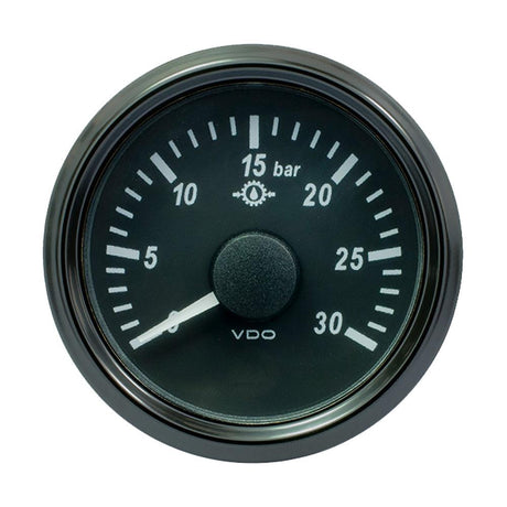 VDO SingleViu 52mm (2-1/16") Brake Pressure Gauge - 30 Bar - 0-4.5V - Kesper Supply