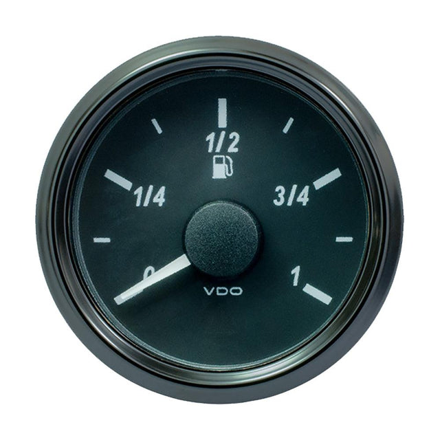 VDO SingleViu 52mm (2-1/16") Fuel Level Gauge - Euro - 3-180 Ohm - Kesper Supply