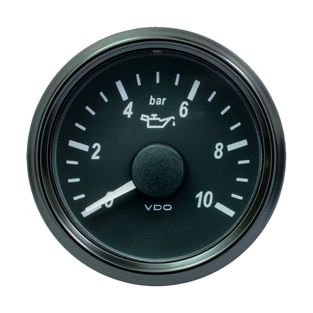 VDO SingleViu 52mm (2-1/16") Oil Pressure Gauge - 10 Bar - 0-180 Ohm - Kesper Supply