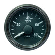 VDO SingleViu 52mm (2-1/16") Oil Pressure Gauge - 80 PSI - 0-180 Ohm - Kesper Supply