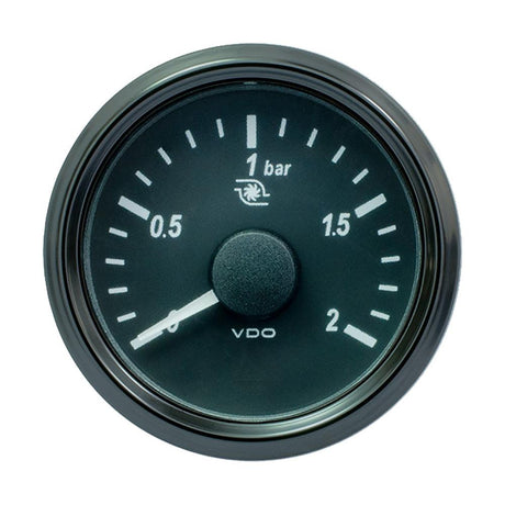 VDO SingleViu 52mm (2-1/16") Turbo Pressure Gauge - 60 PSI - 0-180 Ohm - Kesper Supply
