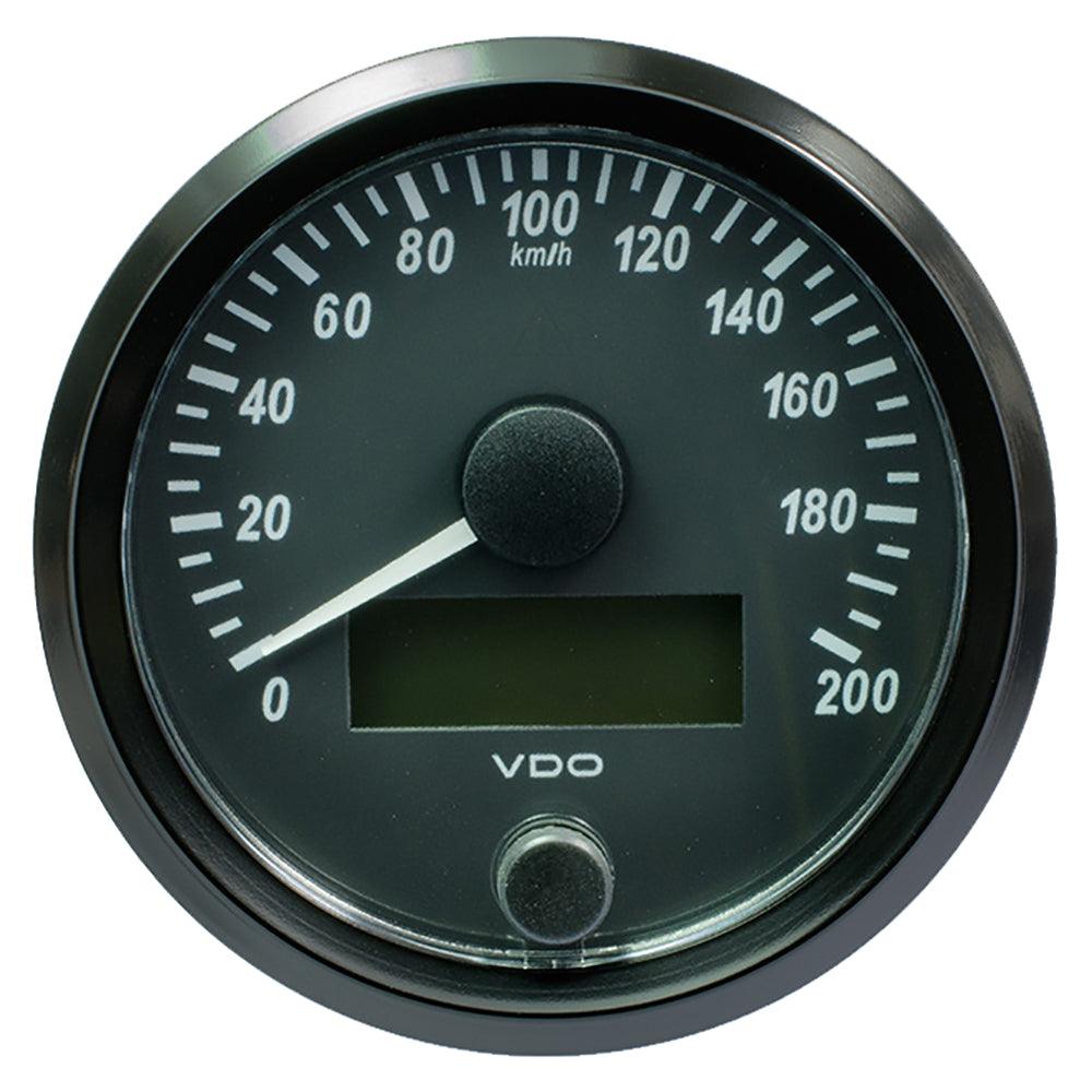 VDO SingleViu 80mm (3-1/8") Speedometer - 200 KM/H - Kesper Supply