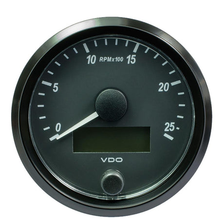 VDO SingleViu 80mm (3-1/8") Tachometer - 2500 RPM - Kesper Supply