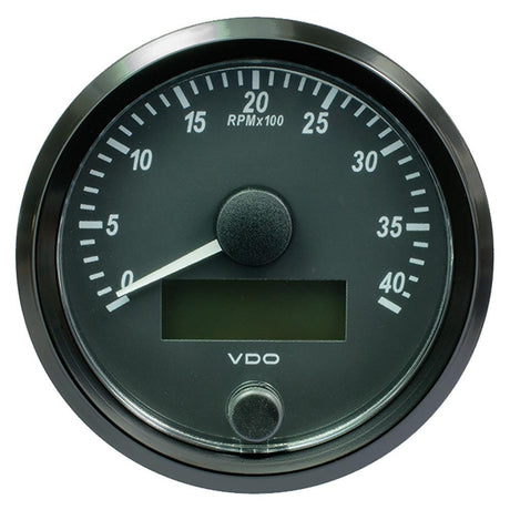 VDO SingleViu 80mm (3-1/8") Tachometer - 4,000 RPM - Kesper Supply