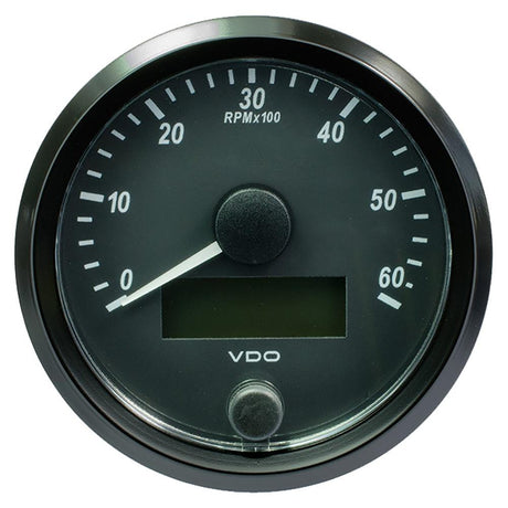 VDO SingleViu 80mm (3-1/8") Tachometer - 6,000 RPM - Kesper Supply