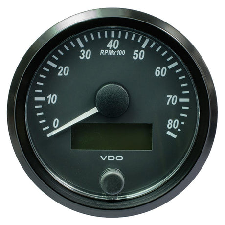 VDO SingleViu 80mm (3-1/8") Tachometer - 8000 RPM - Kesper Supply
