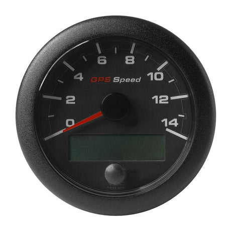 Veratron 3-3/8" (85mm) OceanLink GPS Speedometer - Black Dial & Bezel (0-14 K/MPH/KMH) - Kesper Supply