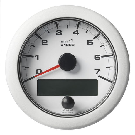 Veratron 3-3/8" (85MM) OceanLink NMEA 2000 Tachometer - 7000 RPM - White Dial & Bezel - Kesper Supply
