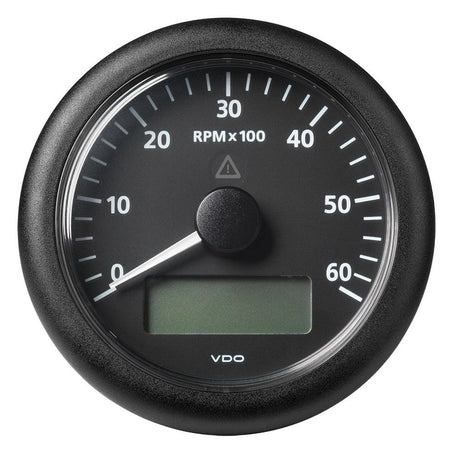 Veratron 3-3/8" (85MM) ViewLine Tachometer w/Multi-Function Display - 0 to 6000 RPM - Black Dial & Bezel - Kesper Supply