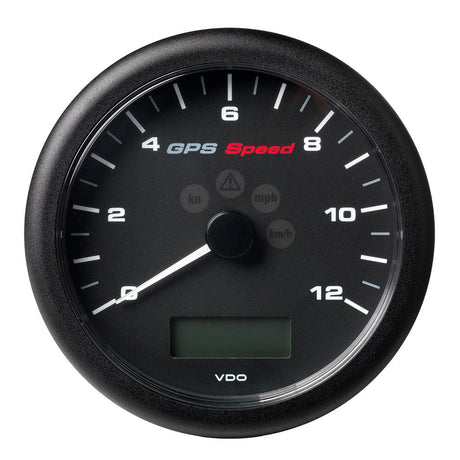 Veratron 4-1/4" (110MM) ViewLine GPS Speedometer 0-12 KNOTS/KMH/MPH - 8 to 16V Black Dial & Bezel - Kesper Supply