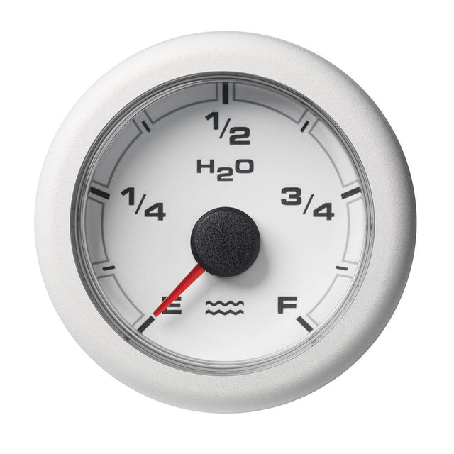 Veratron 52MM (2-1/16") OceanLink Fresh Water Empty Gauge - White Dial & Bezel - Kesper Supply