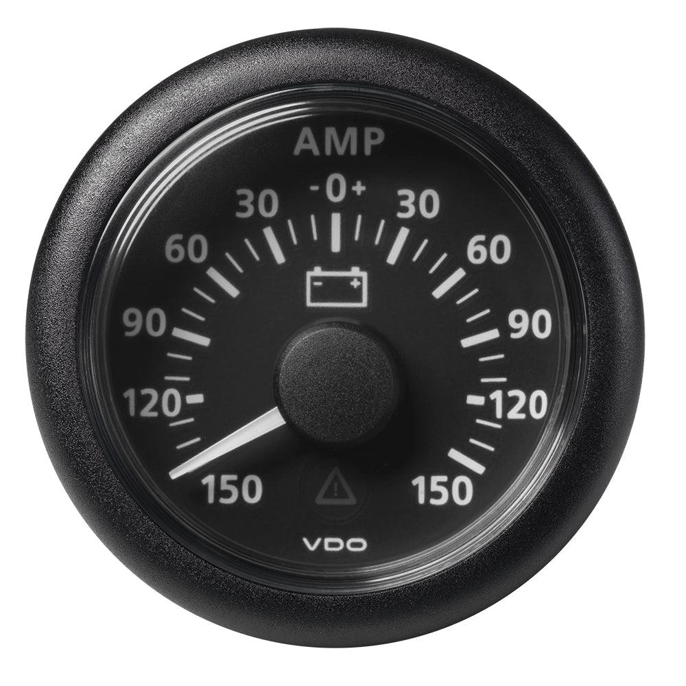 Veratron 52MM (2-1/16") ViewLine Battery Status Gauge -150/+150AMP - Black Dial & Bezel - Kesper Supply