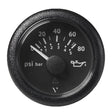 Veratron 52MM (2-1/16") ViewLine Oil Pressure Gauge 80 PSI/5 Bar - Black Dial & Round Bezel - Kesper Supply