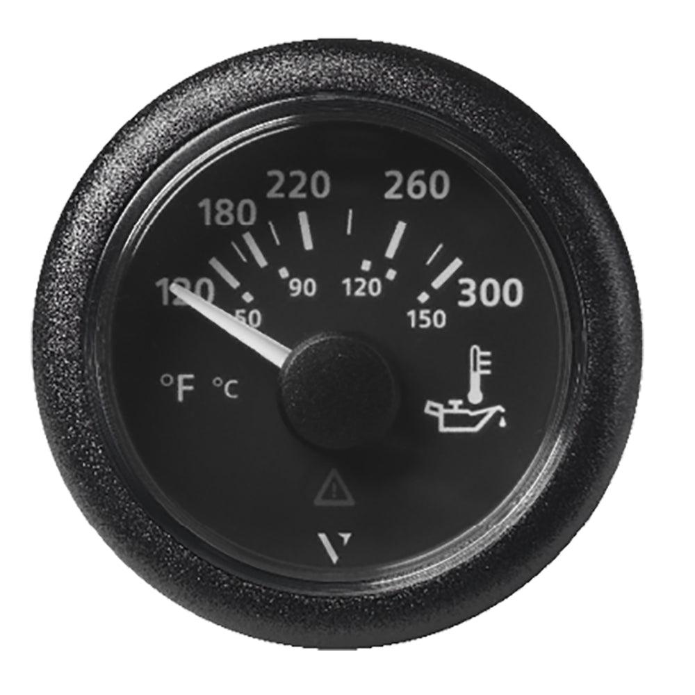 Veratron 52MM (2-1/16") ViewLine Oil Temperature Gauge 120-300°F - Black Dial & Bezel - Kesper Supply