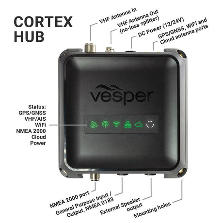 Vesper Cortex M1- Full Class B SOTDMA SmartAIS Transponder w/Remote Vessel Monitoring - Only Works in North America - Kesper Supply