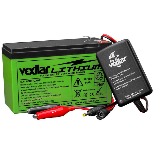 Vexilar 12V Lithium Ion Battery & Charger - Kesper Supply