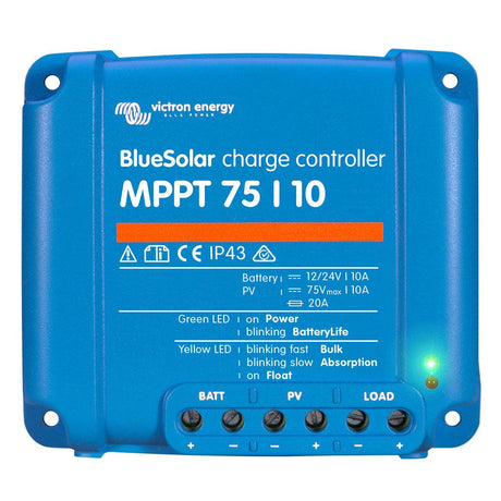 Victron BlueSolar MPPT Charge Controller - 75V - 10AMP - UL Approved - Kesper Supply