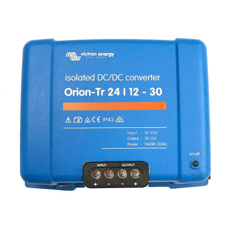 Victron Orion-TR DC-DC Converter - 24 VDC to 12 VDC - 30AMP Isolated - Kesper Supply