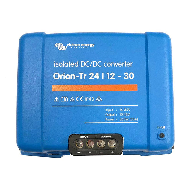 Victron Orion-TR DC-DC Converter - 24 VDC to 12 VDC - 30AMP Isolated - Kesper Supply