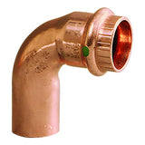 Viega ProPress 1-1/2" - 90° Copper Elbow - Street/Press Connection - Smart Connect Technology - Kesper Supply