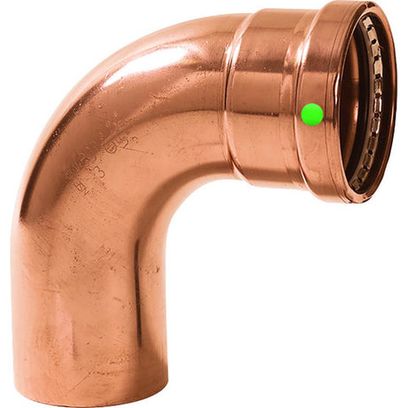 Viega ProPress 2-1/2" - 90° Copper Elbow - Street/Press Connection - Smart Connect Technology - Kesper Supply