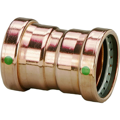 Viega ProPress 2-1/2" Copper Coupling w/Stop Double Press Connection - Smart Connect Technology - Kesper Supply