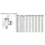 Viega ProPress 2-1/2" Copper Tee - Triple Press Connection - Smart Connect Technology - Kesper Supply