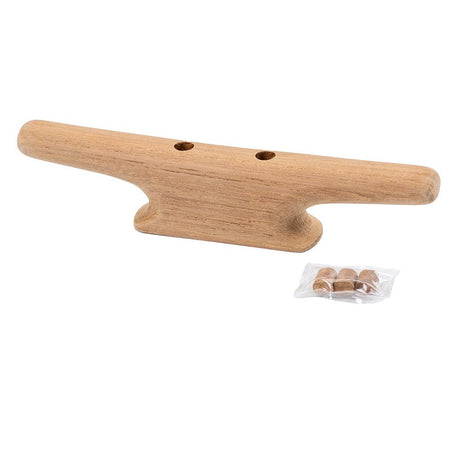 Whitecap 4" Cleat - Teak - Kesper Supply