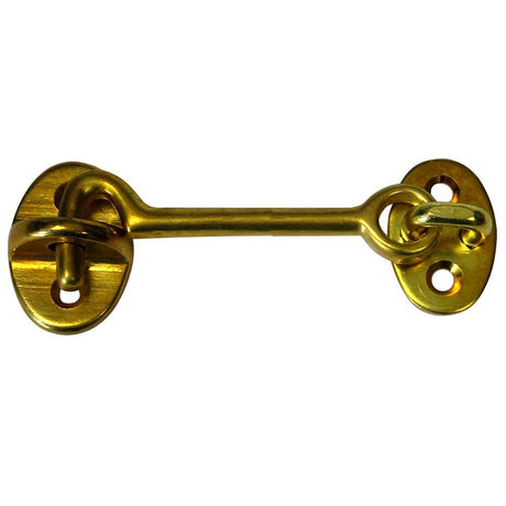 Whitecap Cabin Door Hook - Polished Brass - 3" - Kesper Supply
