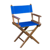 Whitecap Director's Chair w/Blue Seat Covers - Teak - Kesper Supply