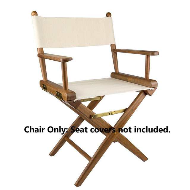 Whitecap Director's Chair w/o Seat Covers - Teak - Kesper Supply