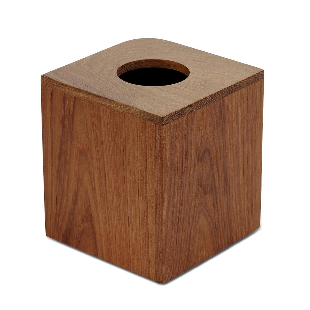 Whitecap EKA Collection Tissue Box - Teak - Kesper Supply