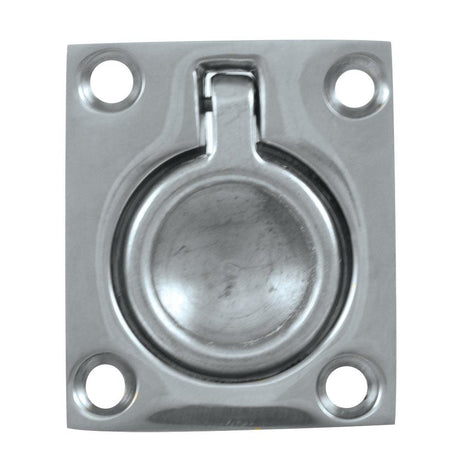 Whitecap Flush Pull Ring - CP/Brass - 1-1/2" x 1-3/4" - Kesper Supply