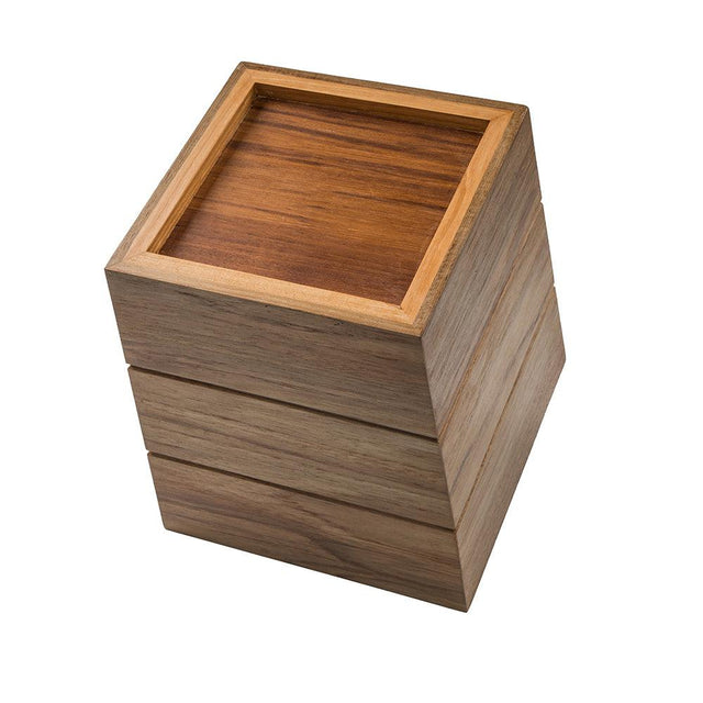 Whitecap Large Waste Basket - Teak - Kesper Supply