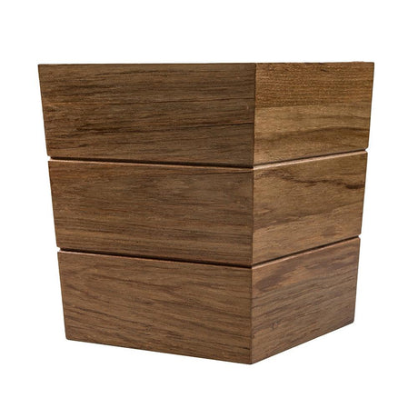 Whitecap Large Waste Basket - Teak - Kesper Supply