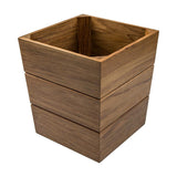 Whitecap Large Waste Basket - Teak - Kesper Supply