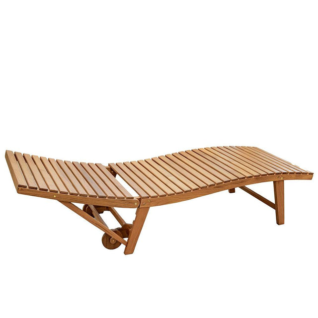 Whitecap Pool Lounge Chair - Teak - Kesper Supply